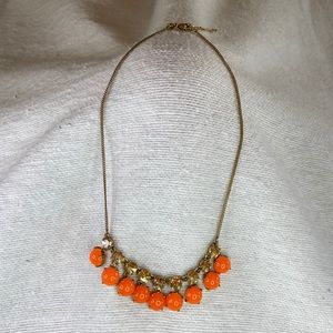 J Crew Orange Fashion Necklace
